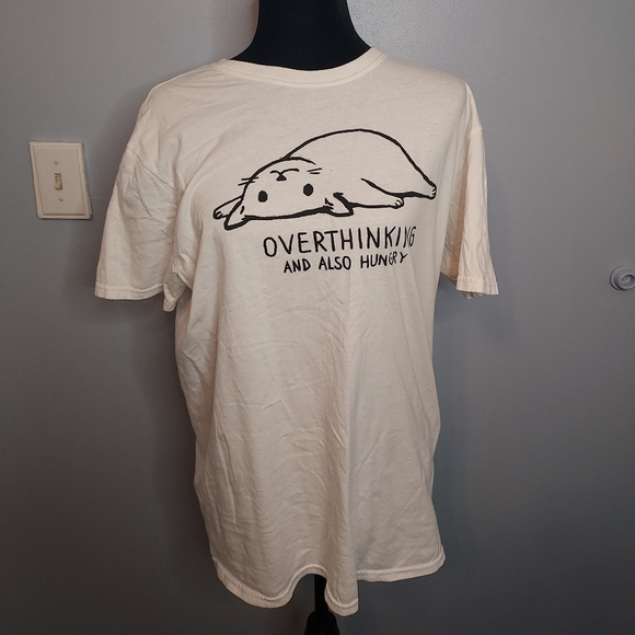 Black Matter Other - Hot Topic Black Matter Overthinking Cat T-Shirt By Fox Shiver Size Large